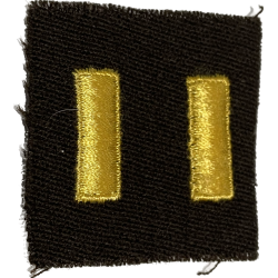 Rank, Insignia, Cloth, 2nd Lieutenant, Pair