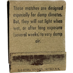 Matches, US Army, Damp Climates