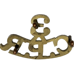Brass title, The 3rd Cape Peninsula Rifles, WWI