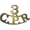 Brass title, The 3rd Cape Peninsula Rifles, WWI