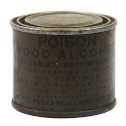 Combustible, ration, boite métal, US Army, 5 hommes