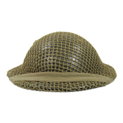 Helmet, Mk II, EB, British, 1941-1942, with Camouflage Net