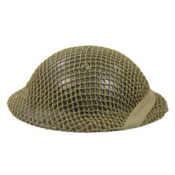 Helmet, Mk II, EB, British, 1941-1942, with Camouflage Net