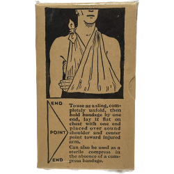 Bandage stérile triangulaire, HANDY PAD SUPPLY CO., 1943