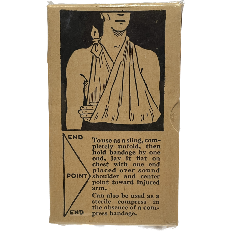 Bandage stérile triangulaire, HANDY PAD SUPPLY CO., 1943
