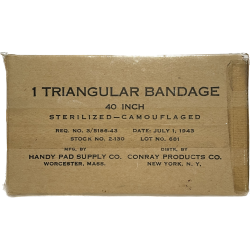 Bandage stérile triangulaire, HANDY PAD SUPPLY CO., 1943