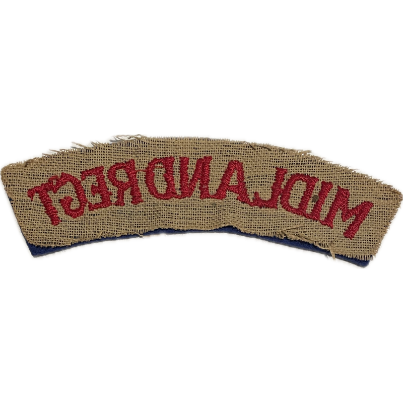 Title, The Midland Regiment (Northumberland and Durham), Embroidered