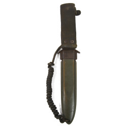Knife, Trench, USM3, CASE on Blade, with USM8 Scabbard, 1st Type, Impregnated