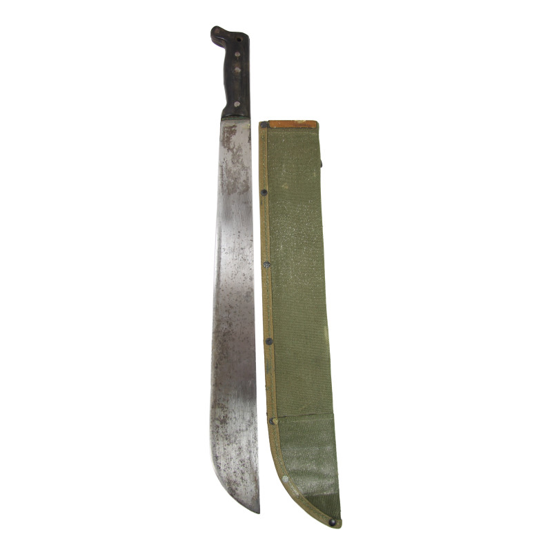 Machete, M1942, LEGITIMUS COLLINS & CO. 1942, with Canvas Scabbard