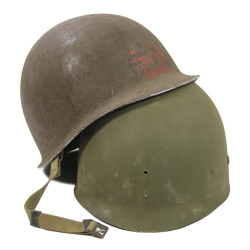 Helmet, M1, Fixed Loops, Westinghouse Liner, Nurse, 1st Lt. Helen Hill