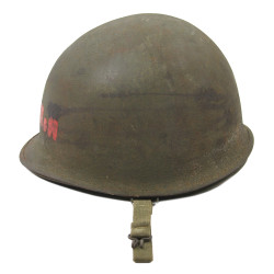 Helmet, M1, Swivel Loops, Schlueter, US Navy, AMM2c Ralph McKim, USS Dayton, PTO
