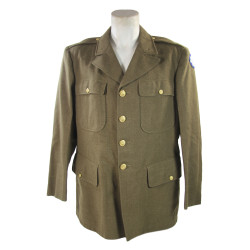 Coat, Serge, Wool, OD, 42S, 1942