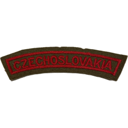Title, 1st Czechoslovak Independent Armoured Brigade, Embroidered