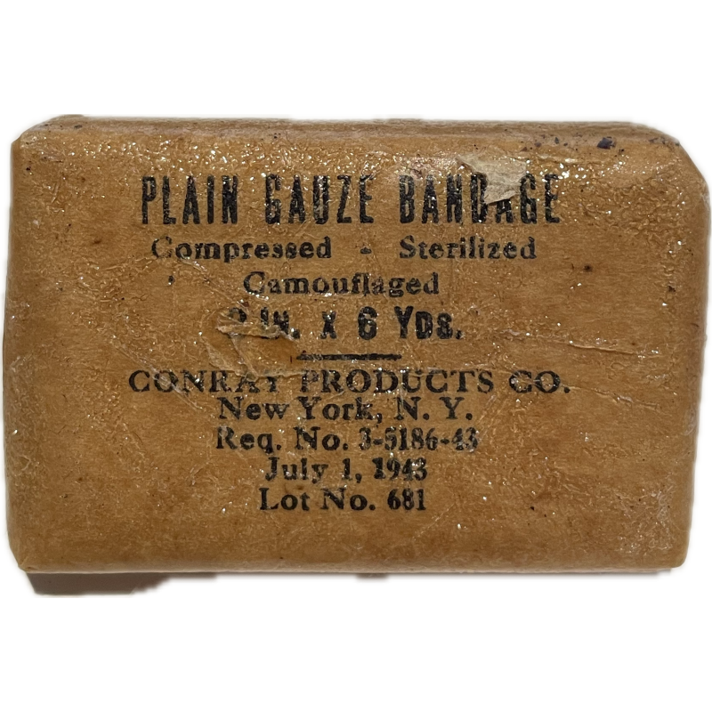 Pansement, Plain Gauze Compressed, Corpsman, No. 3-5186-43, 1943