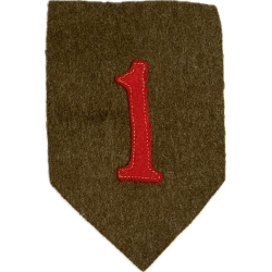 Insigne, 1st Infantry Division, fabrication précoce