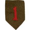 Insigne, 1st Infantry Division, fabrication précoce