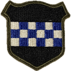 Insigne, 99th Infantry Division, dos vert, 1943