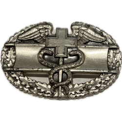 Badge, Combat Medic, US Army, Sterling