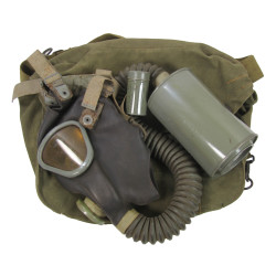 Mask, Gas, Lightweight, OD 7, 1943, Complete