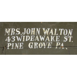 Chest, Wooden, Cpl. John Walton, 121st Transportation Truck Company, Korean War