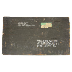 Chest, Wooden, Cpl. John Walton, 121st Transportation Truck Company, Korean War