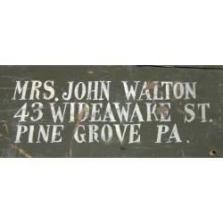 Chest, Wooden, Cpl. John Walton, 121st Transportation Truck Company, Korean War