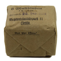 Bandages de gaze allemands, Mullbinden, 1939