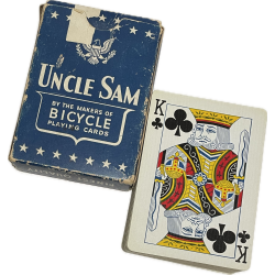 Jeu de cartes à jouer, UNCLE SAM, 1942