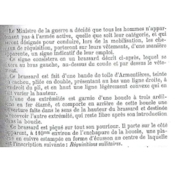 Brassard français, "Réquisitions militaires", brigadier