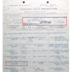 Gourde US Army, complète, Cook Earl Everts, Battery A, 58th Artillery Regiment, AEF, 1918