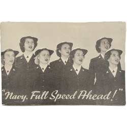 Song Book, "Navy, Full Speed Ahead !", WAVES