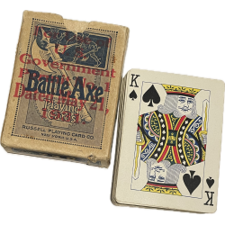 Jeu de cartes à jouer, BATTLE AXE, 1931