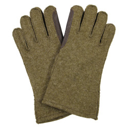 Gloves, Wool, with Leather Palm, US Army, Size 9, KILLINGTON MFG. CO.