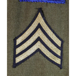 Coat, Serge, Wool, OD, Sergeant, Amphibious Engineers, ESB, Tenth Army, 38R, 1941, PTO