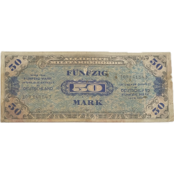 Banknote, 50 Mark (Invasion Money), 1944