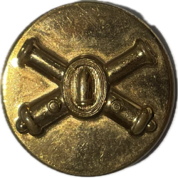 Collar Disk, Coast Artillery, Embossed, Type II