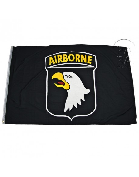 Drapeau 101ème airborne, noir