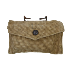 Pouch, First-Aid Packet, M-1942, M.E. Co., British Made, 1944, with First-Aid Packet