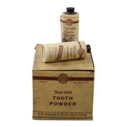 Dentifrice en poudre, E.R. SQUIBB & SONS, Wartime Conservation Container