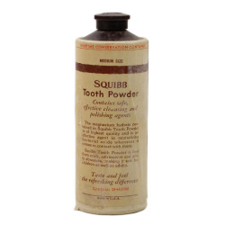 Dentifrice en poudre, E.R. SQUIBB & SONS, Wartime Conservation Container