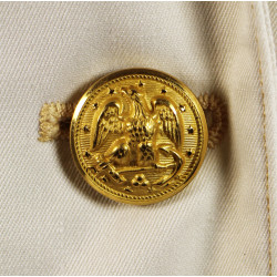Veste de service blanche, US Navy, WAVES, Seaman 2nd Class, taille 16R, nominative