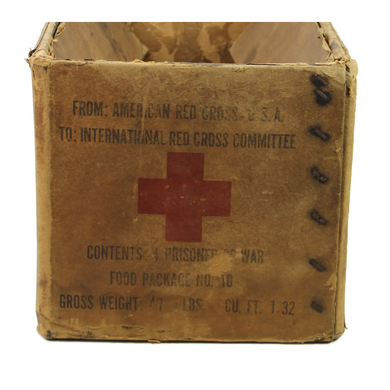 Carton, American Red Cross, Food Package, Prisoner of War Carton, American Red Cross, Food Package, Prisoner of War