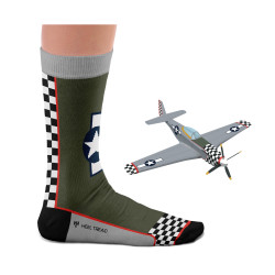 Chaussettes Fantaisies, P51 Mustang
