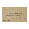 Permit, Driving, Personal, Maj. Percival Churchill, US Army