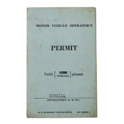 Permis de conduire, Maj. Percival Churchill, US Army