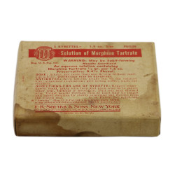 Boîte de 5 syrettes de morphine, USAMD, Item No. 9115500