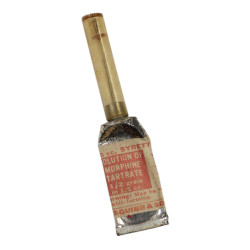 Boîte de 5 syrettes de morphine, USAMD, Item No. 9115500