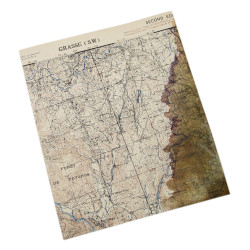 Map, Grasse, Provence, 1943-1944, Operation Dragoon