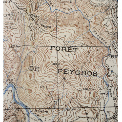 Carte, Grasse, Alpes-Maritimes, 1943-1944, opération Dragoon