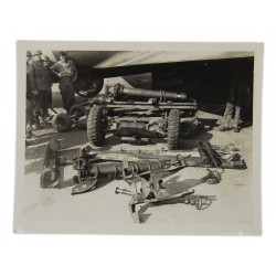 Photo, Pack Howitzer 75 mm M1A1, Newbury, avril 1944